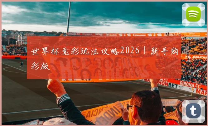 世界杯竞彩玩法攻略2026｜新手购彩版